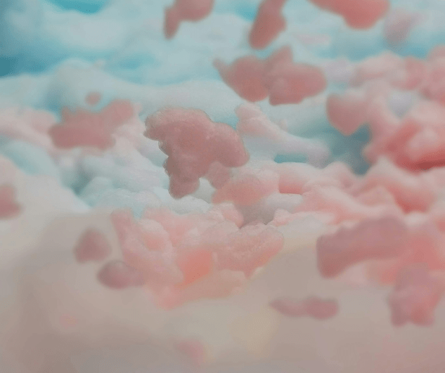 Pink floating elephant toothpaste