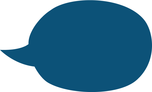 Blue speech bubble